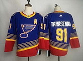 Blues 91 Vladimir Tarasenko Blue Adidas Jersey,baseball caps,new era cap wholesale,wholesale hats